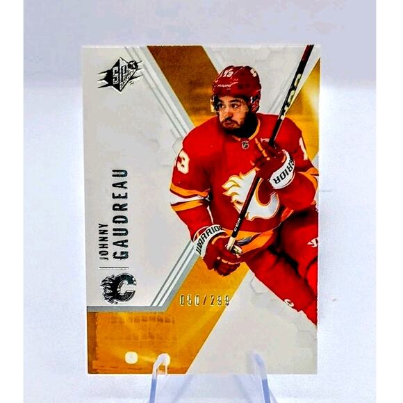 Johnny Gaudreau #14 Upper Deck 2021-22 SP 50/299 - Picture 2 of 8